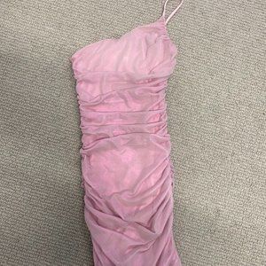 Lucy in the Sky Pink Asymmetrical Dress